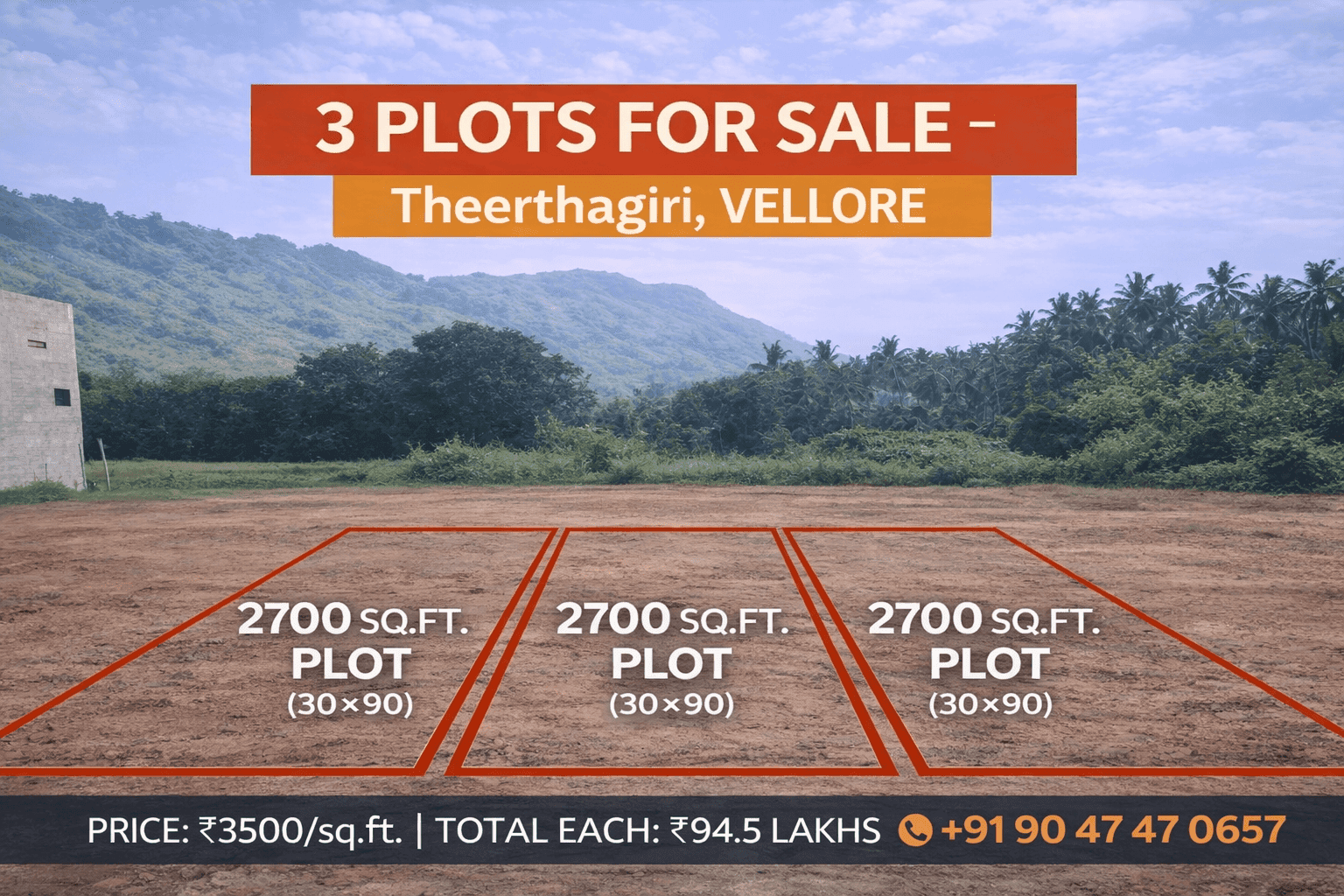 How to Choose the Best Plots for Sale in Theerthagiri Vellore?